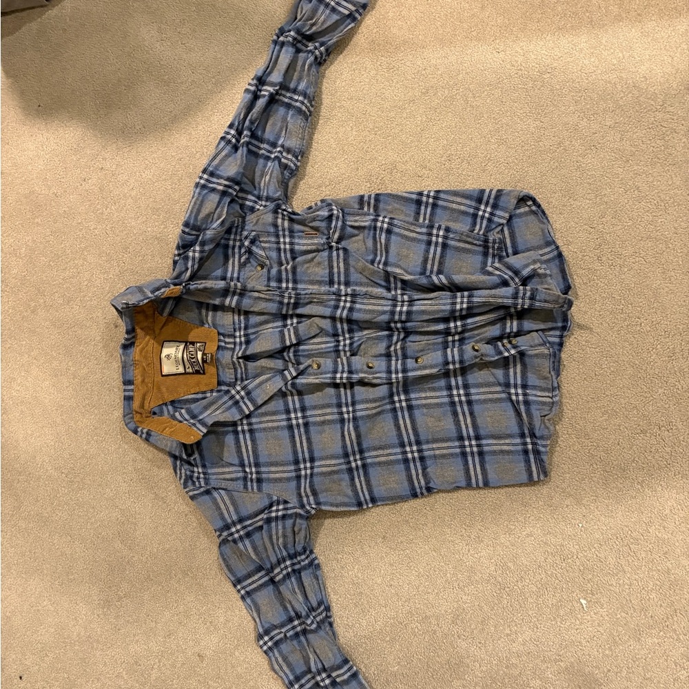 Legendary Whitetails Blue and Gray Plaid Shirt